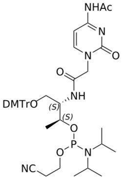 STA PHARMACEUTICAL US LLC&nbsp;(D)-aTNA C(Ac) amidite | 5 g | InChIKey OETIXAMDGZZJNQ-AZWIWROVSA-N | MW 800.893761998