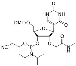 STA PHARMACEUTICAL US LLC&nbsp;2'-O-NMA PseudoUridine amidite | 200 mg | InChIKey NHSKCVXWHUBLRO-AZUJSHLHSA-N | MW 817.876761998