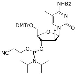 STA PHARMACEUTICAL US LLC&nbsp;ANA 2'-F MeC(Bz) amidite | 5 g | InChIKey XYPAFCMPDQWTME-MCYFHWMRSA-N | MW 865.940165161