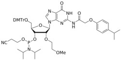 STA PHARMACEUTICAL US LLC&nbsp;2'-MOE G(iPr-pac) amidite | 5 g | InChIKey HCOJSGDKIGGZGC-LZDPKHDJSA-N | MW 1020.133761998