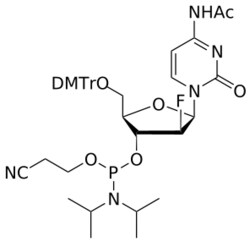 STA PHARMACEUTICAL US LLC&nbsp;ANA 2'-F C(Ac) amidite | 1 g | InChIKey CNFKJHKDSRXNFL-AXLBFYELSA-N | MW 789.842165161