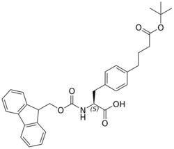 STA PHARMACEUTICAL US LLC&nbsp;Fmoc-L-Phe(4-C3H6COOtBu)-OH | 10 g | InChIKey YQHMOIBMXXDPAZ-NDEPHWFRSA-N | MW 529.633