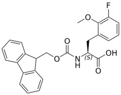 STA PHARMACEUTICAL US LLC&nbsp;Fmoc-L-Phe(2OMe-3F)-OH | 100 g | InChIKey YJSOESSYVICJBH-QFIPXVFZSA-N | MW 435.451