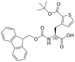 STA PHARMACEUTICAL US LLC&nbsp;Fmoc-L-3-thiophene(2-COOtBu)-OH | 50 g | InChIKey YSXRTEKASDFMTR-QFIPXVFZSA-N | MW 493.574