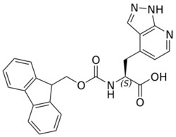 STA PHARMACEUTICAL US LLC&nbsp;Fmoc-L-4-Aza(7)-indazole-OH | 50 g | InChIKey ZNLYAKNHFLZQNC-NRFANRHFSA-N | MW 428.448