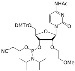STA PHARMACEUTICAL US LLC&nbsp;2'-MOE C(Ac) amidite | 5 g | InChIKey VSHRWOKGZWQVKY-FSEQMNGPSA-N | MW 845.930761998