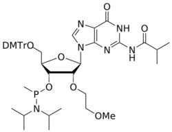 STA PHARMACEUTICAL US LLC&nbsp;2'-MOE G(iBu) Me-amidite | 200 mg | InChIKey JNGDUYXZLJKMPX-RXFNQRAYSA-N | MW 858.973761998