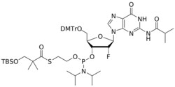 STA PHARMACEUTICAL US LLC&nbsp;2'-F G(iBu) (TBSO)SATE-amidite | 5 g | InChIKey AJSNCSZUDGUTOZ-WFDCMRDWSA-N | MW 1079.351165161