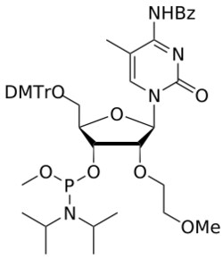 STA PHARMACEUTICAL US LLC&nbsp;2'-MOE MeC(Bz) OMe-amidite | 5 g | CAS 647858-99-9 | InChIKey GVNBZSNXLHGONB-AENBYTAOSA-N