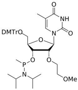 STA PHARMACEUTICAL US LLC&nbsp;2'-MOE T Me-amidite | 5 g | InChIKey YPGOSVIKVHLNHV-UGKQZJKVSA-N | MW 763.868761998
