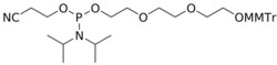 STA PHARMACEUTICAL US LLC&nbsp;MMTr PEG3 amidite | 25 g | InChIKey FUFCVFZHFJGQTH-UHFFFAOYSA-N | MW 622.742761998