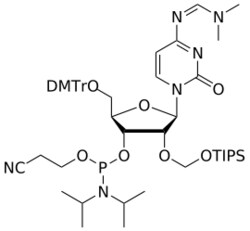 STA PHARMACEUTICAL US LLC&nbsp;2'-TOM C(dmf) amidite | 5 g | InChIKey KMMFAZJWNRVMGC-PWDNDNMUSA-N | MW 987.263761998