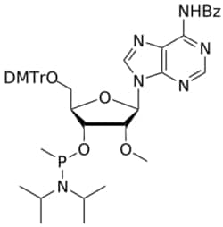 STA PHARMACEUTICAL US LLC&nbsp;2'-OMe A(Bz) Me-amidite | 5 g | InChIKey GICXOURJNDWAPG-NSWJMSGMSA-N | MW 832.938761998