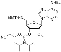 STA PHARMACEUTICAL US LLC&nbsp;2'-OMe 5'-amino(MMTr) A(Bz) amidite | 1 g | CAS 194034-83-8 | InChIKey MEVGZLUMZCNBDF-JIUDHRTHSA-N