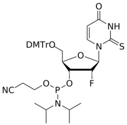 STA PHARMACEUTICAL US LLC&nbsp;2'-F 2-Thio-U amidite | 5 g | InChIKey SXVHIKHXCOIJLA-SGXIJWRWSA-N | MW 764.850165161