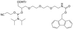 STA PHARMACEUTICAL US LLC&nbsp;O1-DMTr-O3-(Fmoc)amino-PEG3 Glycerin amidite | 1 g | InChIKey VWAHQMAILUKYAF-UHFFFAOYSA-N | MW 948.106761998