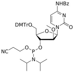 STA PHARMACEUTICAL US LLC&nbsp;ANA 2'-OMe C(Bz) amidite | 5 g | CAS 373645-97-7 | InChIKey JFFSFQRVIPPCBC-XBCOPKIOSA-N