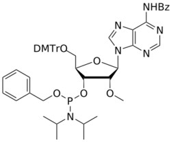 STA PHARMACEUTICAL US LLC&nbsp;2'-OMe A(Bz) OBn-amidite | 1 g | InChIKey RGMUNFFTKCMTSJ-FOVRGSROSA-N | MW 925.035761998