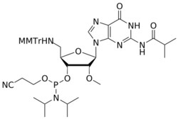 STA PHARMACEUTICAL US LLC&nbsp;2'-OMe 5'-amino(MMTr) G(iBu) amidite | 1 g | CAS 194034-77-0 | InChIKey ISRZLHSYWAONNI-FRQJXJFPSA-N