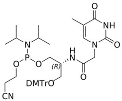 STA PHARMACEUTICAL US LLC&nbsp;(R)-SNA T amidite | 5 g | CAS 179604-71-8 | InChIKey WYFWGSUWKOZUSG-KWXYBIHISA-N
