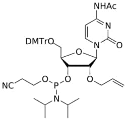 STA PHARMACEUTICAL US LLC&nbsp;2'-OAlly C(Ac) amidite | 5 g | InChIKey GYTJIEHVZXACMA-ZMHKPELYSA-N | MW 827.915761998