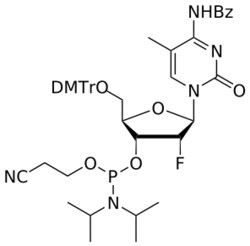 STA PHARMACEUTICAL US LLC&nbsp;2'-F MeC(Bz) amidite | 25 g | CAS 182495-83-6 | InChIKey XYPAFCMPDQWTME-LVTIEWELSA-N