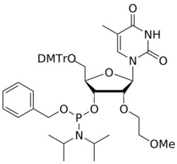 STA PHARMACEUTICAL US LLC&nbsp;2'-MOE T OBn-amidite | 1 g | InChIKey IQIFYURSQOVORU-HYWXBZSCSA-N | MW 855.965761998