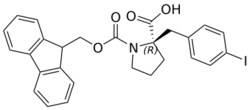 STA PHARMACEUTICAL US LLC&nbsp;(R)-1-(((9H-fluoren-9-yl)methoxy)carbonyl)-2-(4-iodobenzyl)pyrrolidine-2-carboxylic acid | 1 g | InChIKey YKMHZZFWTAIVLR-HHHXNRCGSA-N | MW 553.396
