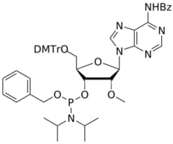 STA PHARMACEUTICAL US LLC&nbsp;2'-OMe A(Bz) OBn-amidite | 5 g | InChIKey RGMUNFFTKCMTSJ-FOVRGSROSA-N | MW 925.035761998