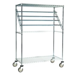 Lakeside Manufacturing Inc&nbsp;Sterile Wrap Rack with Hang Bars, 2 Shelf: 24