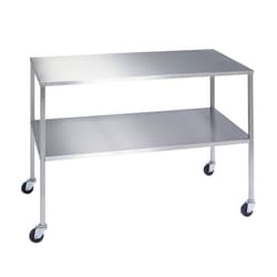 Lakeside Manufacturing Inc&nbsp;Instrument Table with Shelf, Stainless Steel, 24