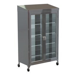 Lakeside Manufacturing Inc Mobile Wide Storage Cabinet with Stainless Steel