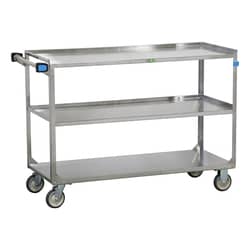 Lakeside Manufacturing Inc SS Utility Cart 3 Shelf: 21x49