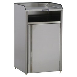 Lakeside Manufacturing Inc Front Access Waste and Recycling Station, Stainless