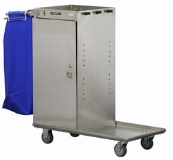 Lakeside Manufacturing Inc Fixed Housekeeping Cart w Door