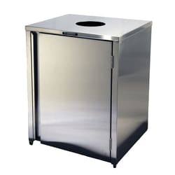 Lakeside Manufacturing Inc&nbsp;Top Access Waste and Recycling Station, Stainless Steel, (1) Compartment, 35 Gallon Capacity