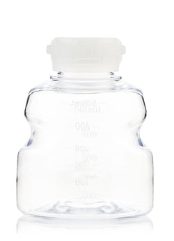 Foxx Life Sciences&nbsp;EZBiopure Titanium Round Media Bottle, 500mL, PETG, single use wide mouth bottle, GL45 Neck with Cap, Sterile, 24/CS