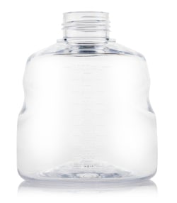 Foxx Life Sciences&nbsp;EZBiopure Titanium Round Media Bottle, 1000mL, PETG, single use wide mouth bottle, GL45, No Cap, Non-Sterile, 24/CS