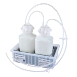 Foxx Life Sciences&nbsp;EZBio Vactrap S XL Vacuum Trap System (Vacuum Flask Alternative) for Aspiration & Vacuum Protection, Shatterproof 4L+4L Aspirator Bottle Assembly with Secondary Container, Bleach Compatible HDPE, Inline Vent Filter, Sterile, 1/EA