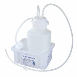 Foxx Life Sciences EZBio Vactrap S Vacuum Trap System (Vacuum Flask Alternative) for Aspiration & Vacuum Protection, Shatterproof 4L Aspirator Bottle Assembly with Secondary Container, Bleach Compatible HDPE, Inline Vent Filter, Sterile, 1/EA