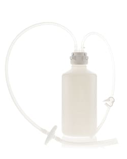 Foxx Life Sciences&nbsp;EZBio Vactrap S Vacuum Trap Bottle (Vacuum Flask Alternative) for Aspiration & Vacuum Protection, Shatterproof 2L Aspirator Bottle Assembly, Bleach Compatible HDPE, Inline Vent Filter, No Secondary Container, Sterile, 1/EA