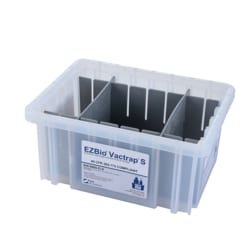 Foxx Life Sciences EZBio Vactrap S Secondary Container Spill Basin, Safety Tray with Dividers, for use with Vactrap Vacuum Trap System or for General Lab Safety, Waste Storage, and Spill Containment, Sterile, 1/EA