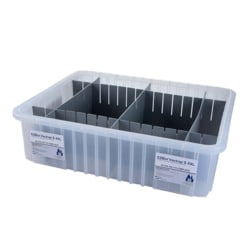 Foxx Life Sciences&nbsp;EZBio Vactrap S XXL Secondary Container Spill Basin, Safety Tray with Dividers, for use with Vactrap Vacuum Trap System or for General Lab Safety, Waste Storage, and Spill Containment, Sterile, 1/EA