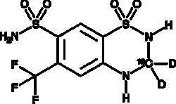 Cayman Chemical&nbsp;Hydroflumethiazide-13C-d2, Purity: ≥99% deuterated forms (d1-d2), CAS: 1189877-11-9, 1 mg