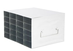 Alkali Scientific&trade; Stainless Steel Upright Freezer Rack for 80 Place Tube Boxes, 4 x 5 Configuration, 20Box Capacity