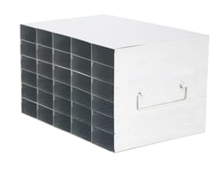 Alkali Scientific&trade; Stainless Steel Upright Freezer Rack for 80 Place Tube Boxes, 5 x 6 Configuration, 30 Box Capacity