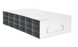 Alkali Scientific&trade; Stainless Steel Upright Freezer Rack for 80 Place Tube Boxes, 6 x 3 Configuration, 18 Box Capacity