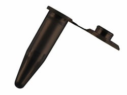 Alkali Scientific&nbsp;CellPro&trade; Microtube w/ cap, 0.5mL, opaque black, 500/pack