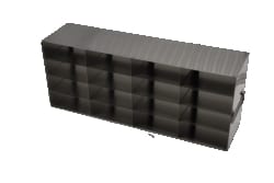 Alkali Scientific&trade; Upright Freezer Rack for 50-Cell 0.5ml Microtube Storage Boxes, 4x5x2 Configuration, 40 Box Capacity