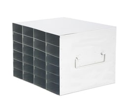 Alkali Scientific&trade; Stainless Steel Upright Freezer Rack for 80 Place Tube Boxes, 4 x 6 Configuration, 24 Box Capacity